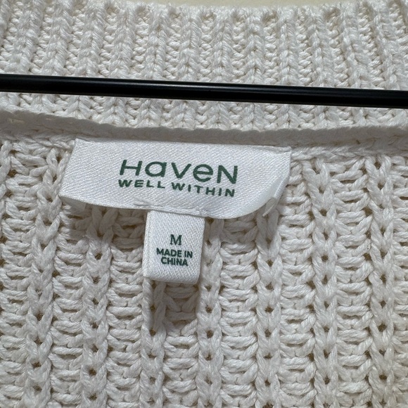 Haven Well Within Shaker Stitch V-Neck Sweater - Picture 4 of 5